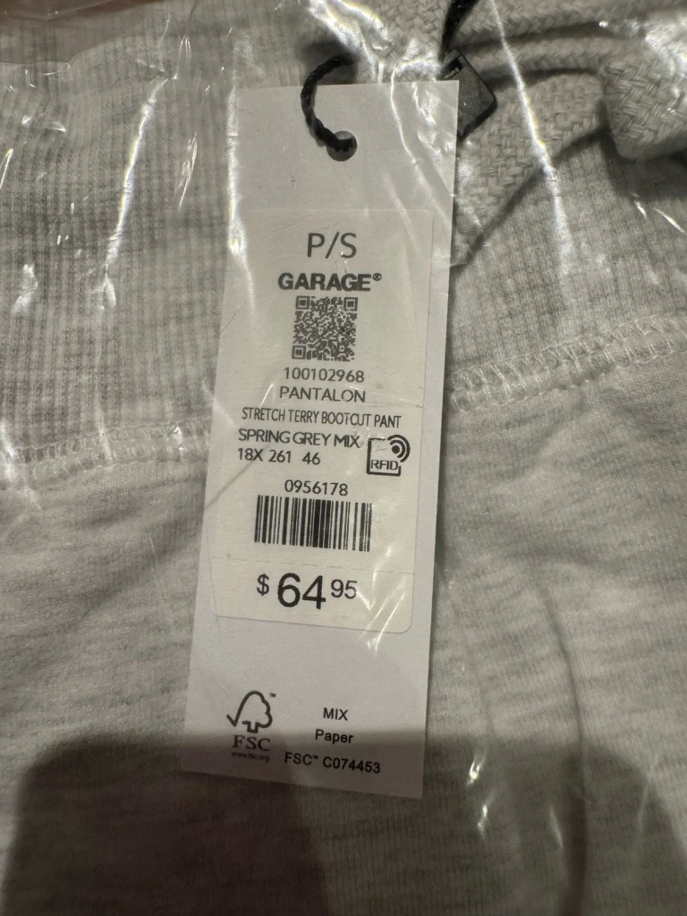 Garage Stretch Terry Bootcut Pant - Picture 2 of 2